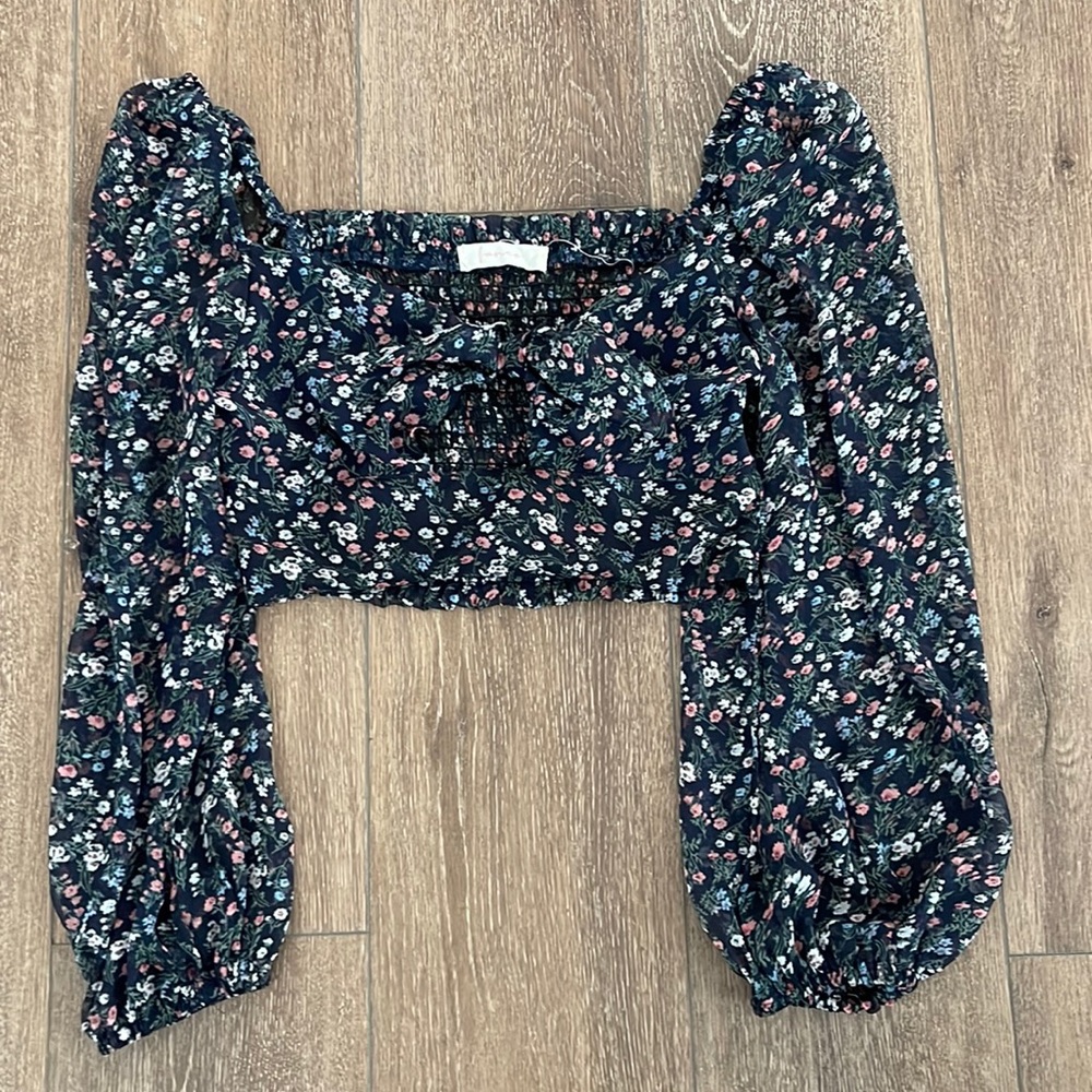 floral crop top